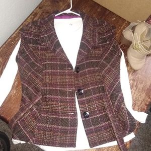 CAbi plaid vest
